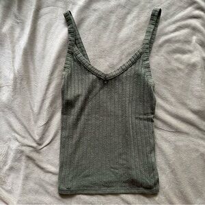 American eagle olive green tank top